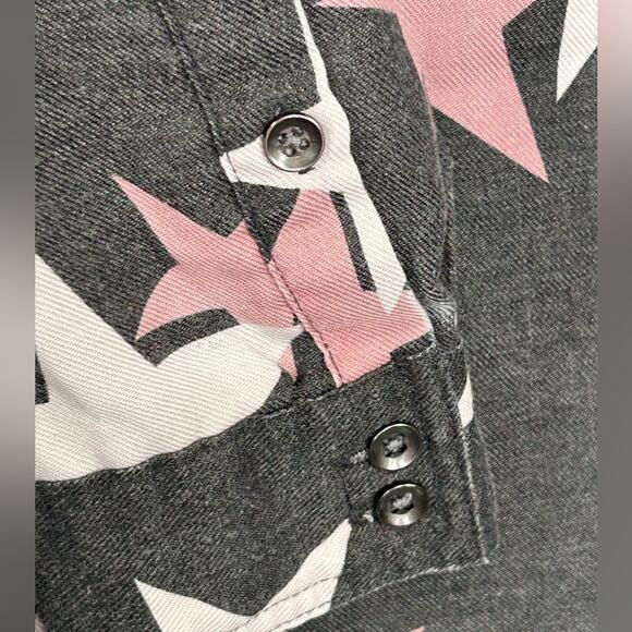 Torrid Burnout Star Button-Up Top Relaxed Fit Size 00 Women’s M/L 10 - Picture 14 of 16